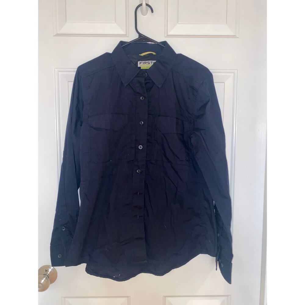 First Tactical  V2 Tactical Long Sleeve Shirt Navy Blue Size Women Large